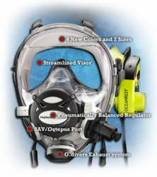 large  GSM COMMUNICATION FULL FACE OCEAN REEF GDIVERS V2 1